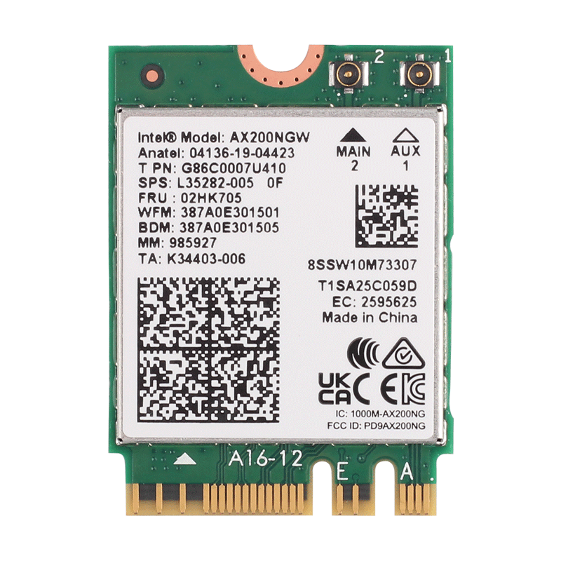 Orjinal Intel AX200 Wifi Kartı, Intel AX200ngw Wifi Module