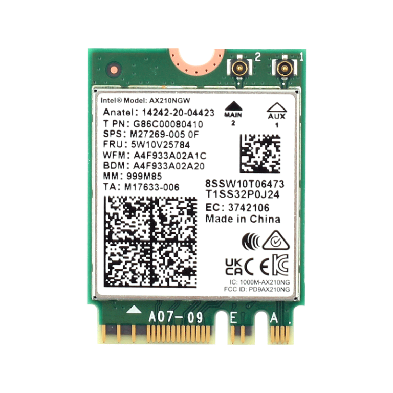 Orjinal Intel AX210 Wifi Kartı, Intel AX210ngw Wifi Module