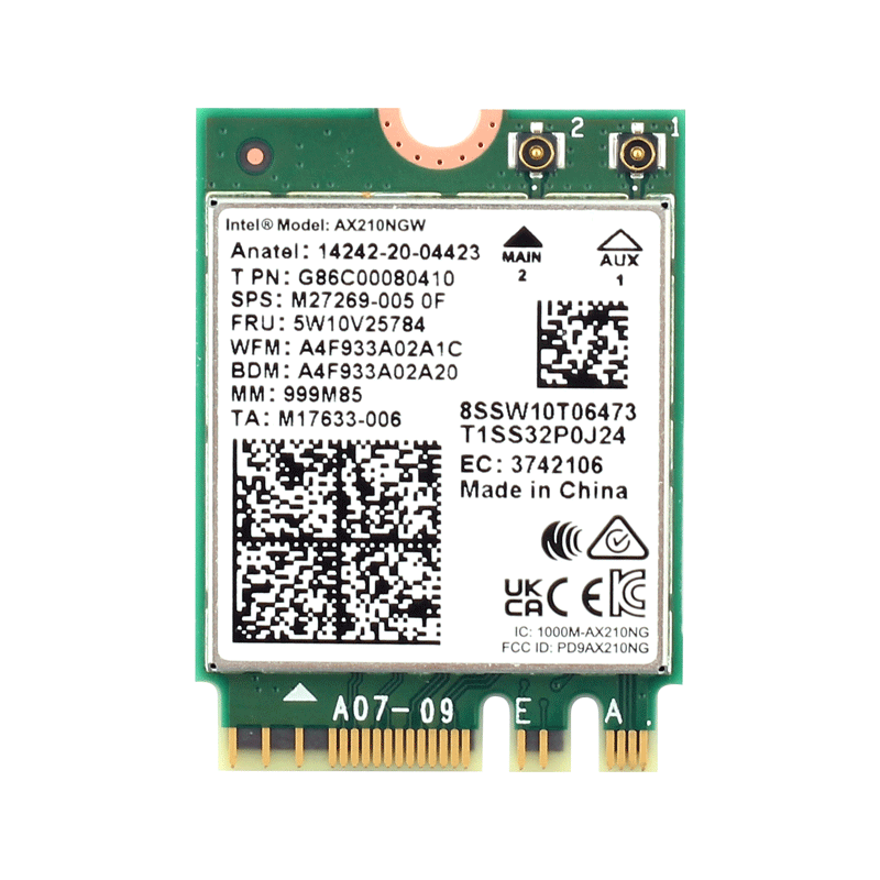 Orjinal Intel AX210 Wifi Kartı, Intel AX210ngw Wifi Module